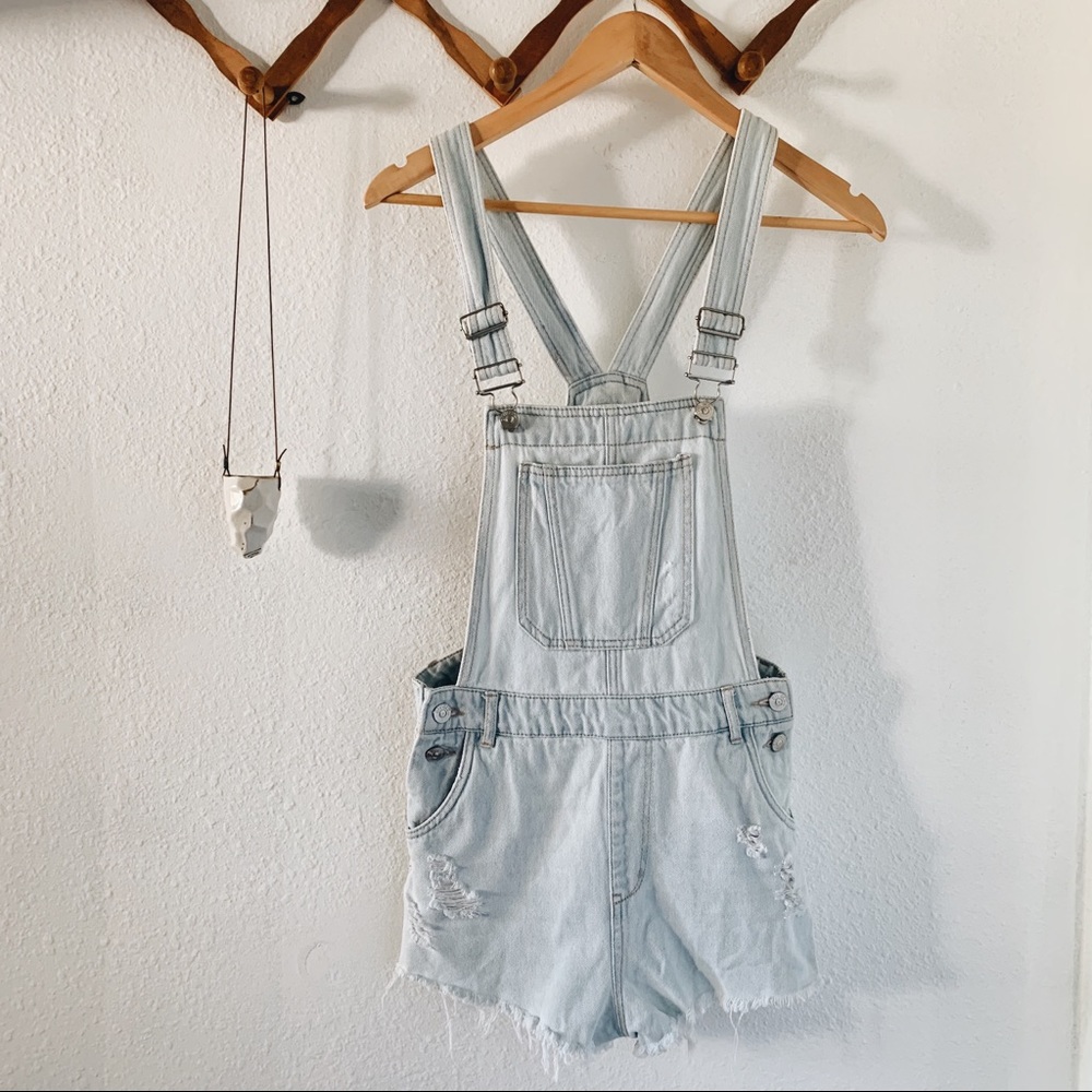 H and M Divided Overall Shorts